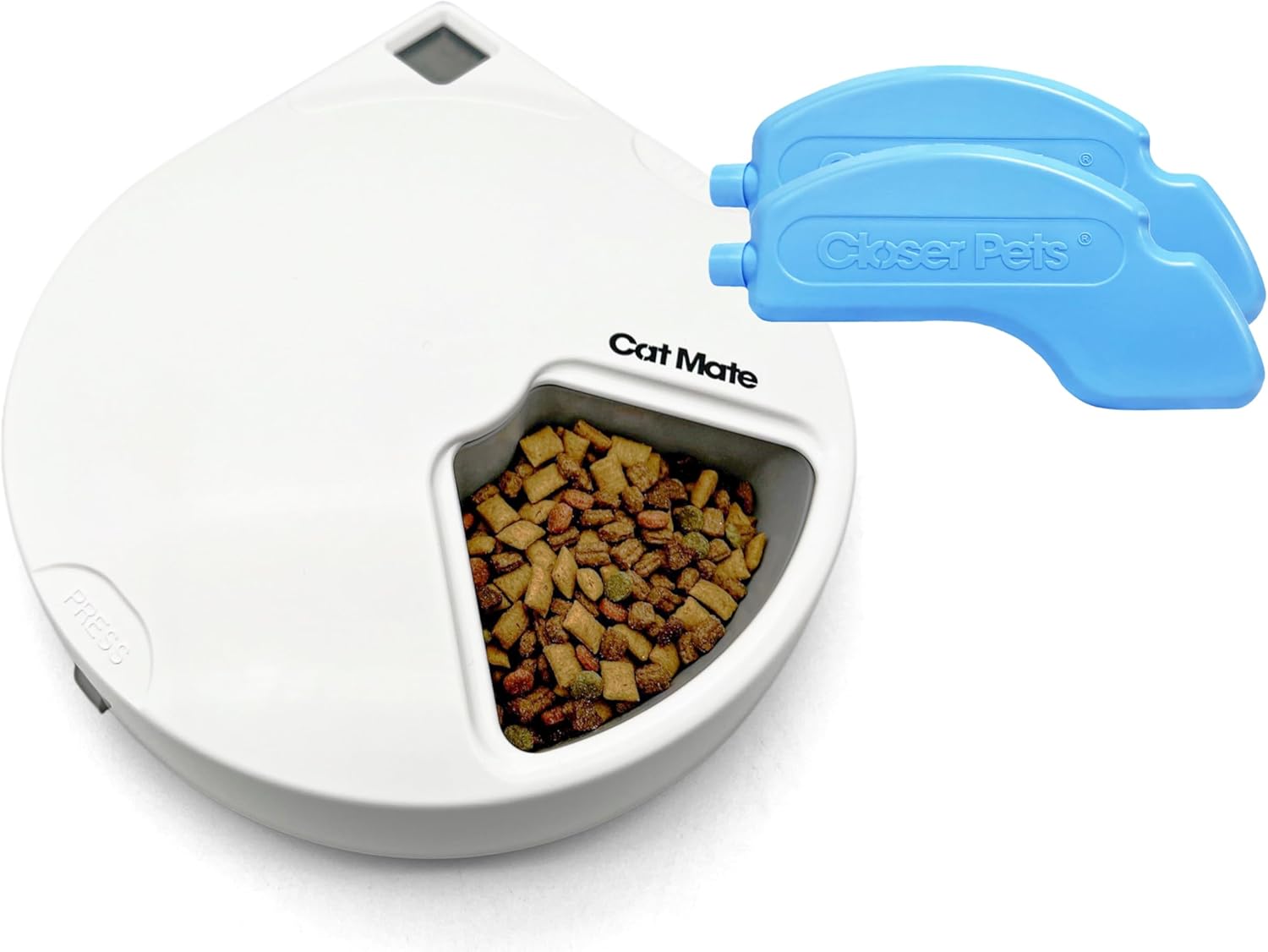 Cat Mate C500 automatic pet feeder with dual food compartments