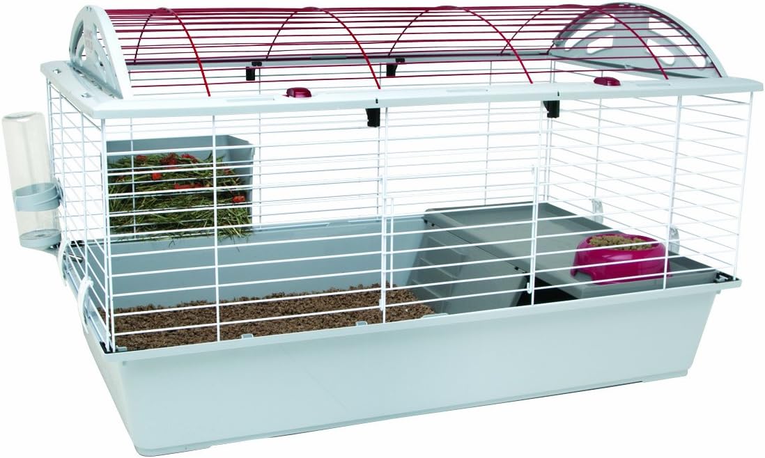 Living World Deluxe multi-level rabbit habitat with solid flooring