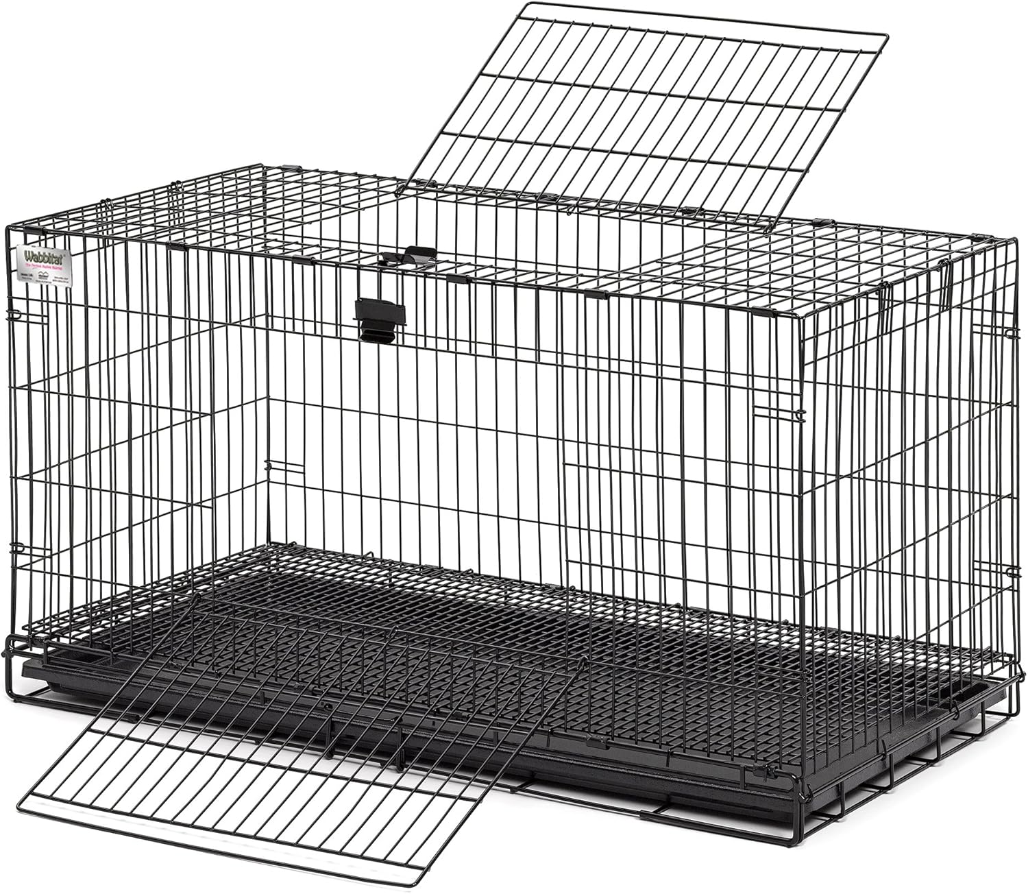 MidWest Wabbitat large folding rabbit cage with solid floor